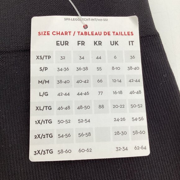 SPANX Womens Sz XL EcoCare Look At Me Now High-Waisted Seamless Leggings Black - Picture 4 of 12